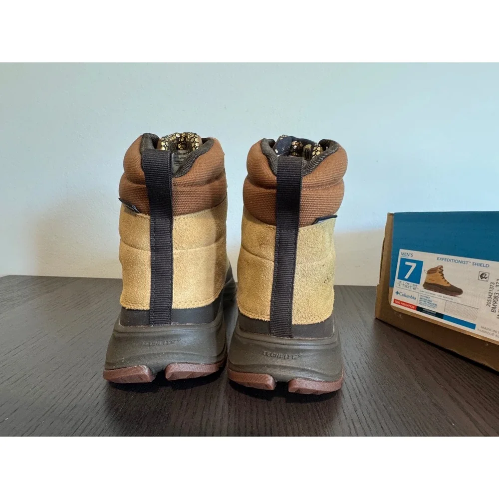 Columbia Expeditionist Shield Mens Size 7 Brown Waterproof 200g Insulated Boot
